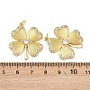 Brass Cubic Zirconia Pendants KK-L251-54G-3
