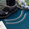 4Pcs Iron Rhinestone Tassel Boot Strap Chains HJEW-PH02568-4