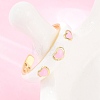 Brass Enamel Cuff Open Rings RJEW-P190-01G-4