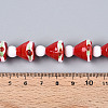 Christmas Theme Handmade Lampwork Beads Strands LAMP-N028-18B-4