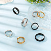  12Pcs 6 Size 201 Stainless Steel Grooved Finger Ring Settings RJEW-TA0001-05G-13
