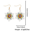 Bohemian Handmade Glass Seed Beads Dangle Earrings IE0673-4