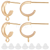 20Pcs Brass Stud Earring Findings KK-BBC0007-58-1