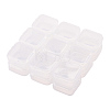 Transparent Plastic Bead Containers CON-YW0001-04-2