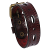 Alloy Cowhide Cord Bracelets for Women Men BJEW-WH20007-15A-1