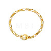 Brass Figaro Chains Bracelets for Women FS-WGC8AF4-02-1