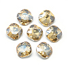 Pointed Back Glass Rhinestone Cabochons RGLA-T032-10x10mm-09-1