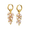 Natural Cultured Freshwater Pearl Cluster Hoop Earring for Women EJEW-JE07187-02-3