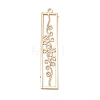 Rack Plating Brass Filigree Pendants KKC-K001-17KCG-1