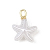 Brass & ABS Plastic Pearl Pendants PL-CBAEB37-01A-G-1