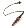 Brass Dowsing Pendulum Big Pointed Pendants KK-H491-08-2
