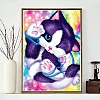 Cat Shape DIY Diamond Painting Kits PW-WG10872-01-2