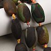 Natural Agate Beads Strands G-A321-O04-01-1