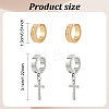 24Pcs 12 Style 204 Stainless Steel Clip-on Earrings EJEW-AN0003-44-7