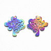 Ion Plating(IP) 201 Stainless Steel Pendants STAS-R114-028-2