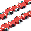 Handmade Polymer Clay Bead Strands CLAY-S096-001-01-1