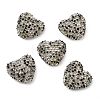 Sparkling Acrylic Heart Beads with Rhinestone Embellishment OACR-NH0001-02B-06-1