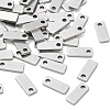 304 Stainless Steel Rectangle Charms SA-CBA97DF-06P-1