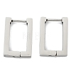 Tarnish Resistant 304 Stainless Steel Huggie Hoop Earrings X-STAS-R115-21P-3