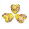 Handmade Gold Sand Lampwork Beads X-LAMP-R138-03-2