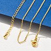 Brass Rolo Chains Necklaces for Women NJEW-D302-45G-1