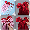 6 Styles Bowknot Polyester Hair Barrettes PHAR-SP0001-22B-3