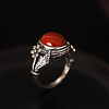 Oval Natural Agate Finger Rings FS-WGC21A7-01-2