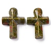 Natural Unakite Pendants G-B122-02E-1