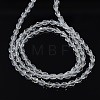 Teardrop Crystal Glass Beads Strands GLAA-F022-C01-3