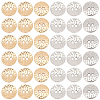 40Pcs 2 Colors Alloy Buttons DIY-CY0004-02-1