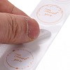 Flat Round Paper Thank You Stickers DIY-C042-13A-4