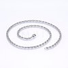 304 Stainless Steel Lumachina Chain Necklaces X-NJEW-P226-08P-01-1