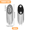2Pcs Detachable Iron Tassel Epaulettes FIND-FH0005-44P-2