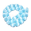 Dyed Natural Selenite Beads Strands G-T138-232C-2