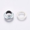 Iron Grommet Eyelet Findings IFIN-WH0023-C02-2