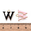 Rack Plating Alloy Enamel Pendants ENAM-T024-53W-G-3
