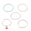 Glass Seed Beads Stretch Bracelet Sets BJEW-JB08955-4