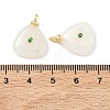Natural White Jade Pendants KK-G555-17G-02-3