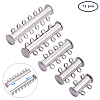 Brass Magnetic Slide Lock Clasps KK-PH0034-55-1