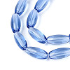 Transparent Glass Beads Strands GLAA-T028-15T-03-3