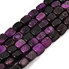 Natural Dyed White Jade(Imitation Charoite) Beads Strands GG-CBA0743-D02-01-2