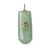 Natural Green Aventurine Pendants G-H328-02G-B06-2