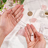 1Pc Natural Quartz Crystal Faceted Pointed Bullet Shaped Perfume Bottle Pendant Necklaces NJEW-FH0001-38P-06-3