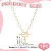 304 Stainless Steel Letter Pendant Necklaces NJEW-LP0001-52J-G-2