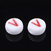 Initial Acrylic Beads X-OACR-E001-20V-2