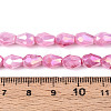 Anti-Tarnish Electroplate Glass Beads Strands X-GLAA-T025-13A-06-4