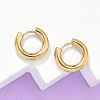 Ion Plating(IP) 304 Stainless Steel Hoop Earrings X-EJEW-F111-14mm-G-1