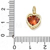 Brass Pave Cubic Zirconia Charms KK-CBA56EF-31G-06-3