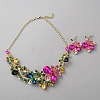 Earring & Necklace Sets for Women SJEW-WH0009-01LG-1