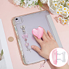 1 Set Heart & Bowknot Zinc Alloy Acrylic Mobile Phone Holders & Pendant Decorations AJEW-ME0002-81B-3
